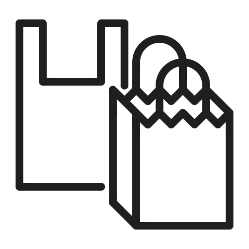 Icono de bolsa de papel